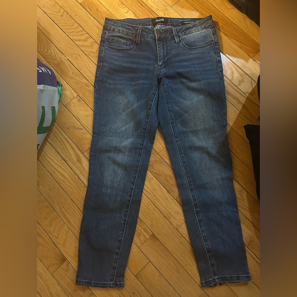 Lexington Crop Midrise Jeans with bow detailing